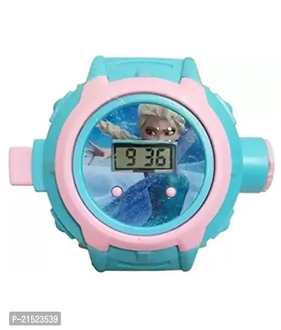 Digital Frozen Projector Watch 24 Images to Display Frozen Wrist Watch for Kids Girls Birthday Gift-thumb2