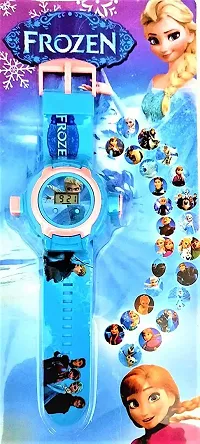 Digital Frozen Projector Watch 24 Images to Display Frozen Wrist Watch for Kids Girls Birthday Gift-thumb3