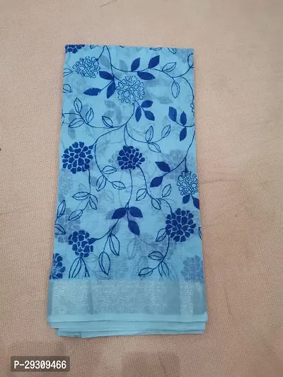 Stylish Pure Silk Printed Saree without Blouse piece