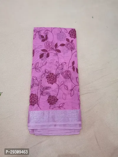 Stylish Pure Silk Printed Saree without Blouse piece