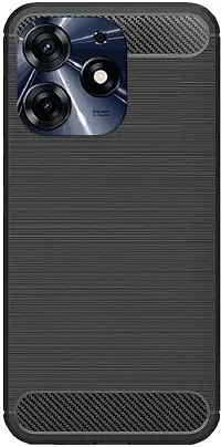 Coverblack Shock Proof Rubber Back Cover For Tecno Spark Go 2024Black-thumb1