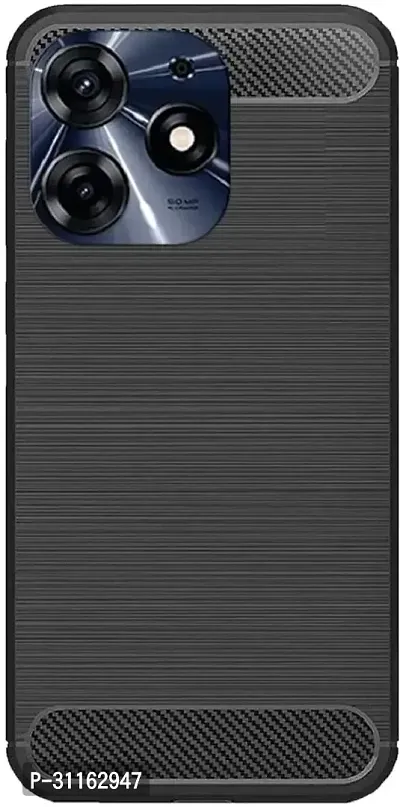 Coverblack Shock Proof Rubber Back Cover For Tecno Spark Go 2024Black-thumb2