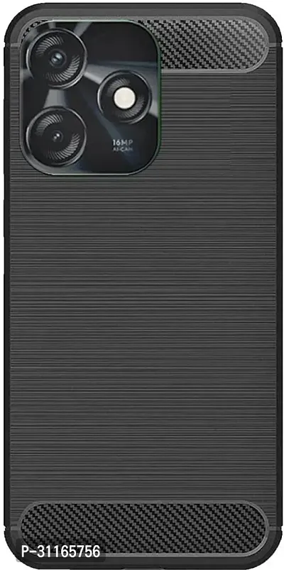 Classy Grip Case Rubber Back Cover For Tecno Ki5K , Spark 10CBlack-thumb2