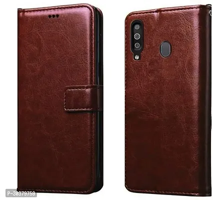 Coverblack Dual Protection Artificial Leather,Silicon Flip Cover For Honor Hryal00Ta , Honor_20IVintage Brown-thumb0