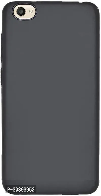 Coverblack Dual Protection Rubber Back Cover For Vivo Y55S (Vivo 1610)Black-thumb0