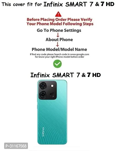 Classy Magnetic Case Artificial Leather,Rubber Flip Cover For Infinix X6516 , Smart 7 HdBlue-thumb4