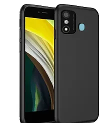 Classy Grip Case Rubber Back Cover For Itel A551L ,Itel A27Black-thumb1