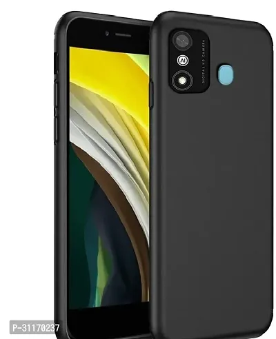 Classy Grip Case Rubber Back Cover For Itel A551L ,Itel A27Black-thumb2