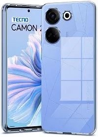 Classy Waterproof Rubber Back Cover For Tecno Ck6 , Camon 20-thumb1