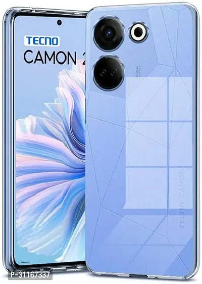 Classy Waterproof Rubber Back Cover For Tecno Ck6 , Camon 20-thumb2