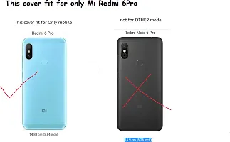 Classy Dual Protection Artificial Leather,Plastic Flip Cover For Mi Redmi 6ProGolden-thumb3