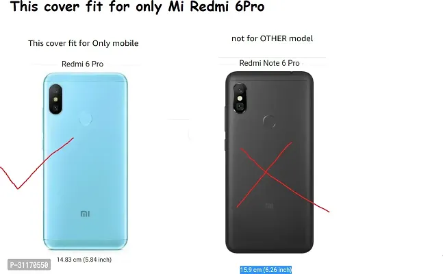 Classy Dual Protection Artificial Leather,Plastic Flip Cover For Mi Redmi 6ProGolden-thumb4