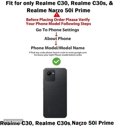 Classy Dual Protection Rubber Back Cover For Realme Rmx3581 , Realme_C30-thumb4