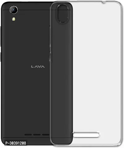 Coverblack Waterproof Rubber Back Cover For Lava Z60Transparent Totu-thumb0