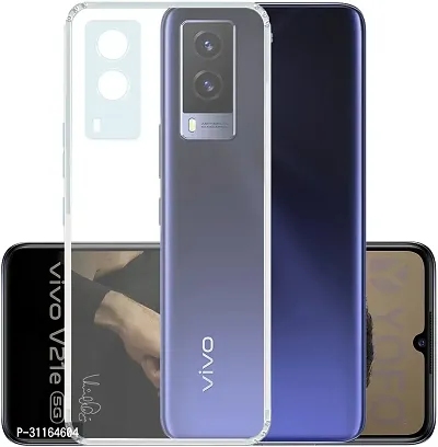 Classy Dual Protection Rubber Back Cover For Vivo V21E 5G-thumb0