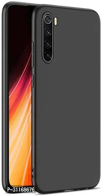 Classy Dual Protection Rubber Back Cover For Realme C3Black-thumb0