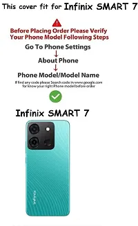 Classy Waterproof Rubber Back Cover For Infinix Smart 7-thumb3