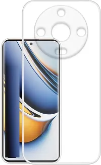 Classy Dual Protection Rubber Back Cover For Realme 11 Pro 5G-thumb1