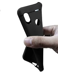 Classy Dual Protection Rubber Back Cover For Oppo Realme 2 Rmx1805Black-thumb1