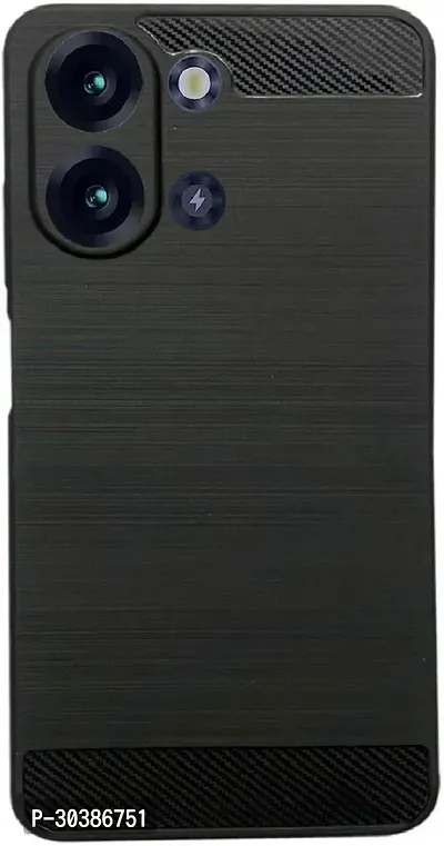 Coverblack Grip Case Rubber Back Cover For Itel P40+Black-thumb0