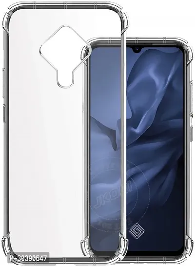 Coverblack Flexible Rubber Back Cover For Vivo S1 ProTransparent-thumb0