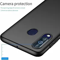 Classy Hybrid Tpu Rubber Back Cover For Vivo 1915 , Y19Black-thumb3