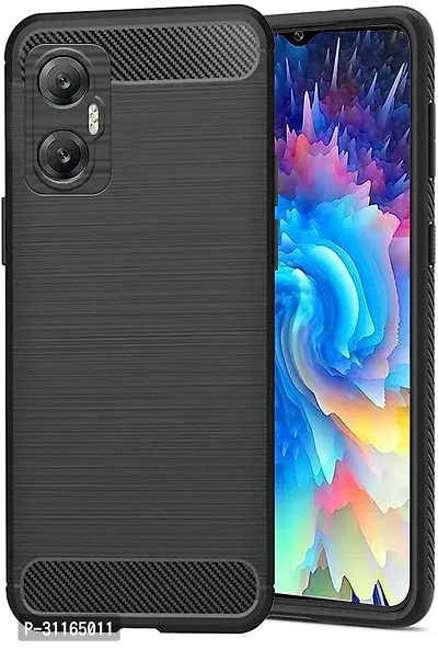 Classy Cases With Holder Rubber Back Cover For Infinix X666 , Hot 20 5GBlack-thumb0