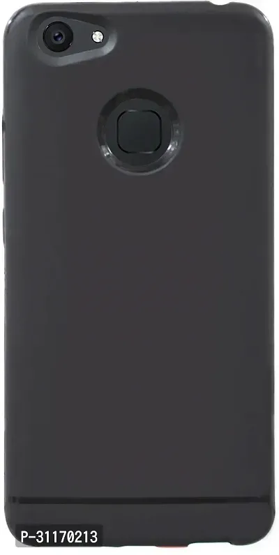 Classy Flexible Rubber Back Cover For Vivo V7 Plus ( 1716)Black-thumb0