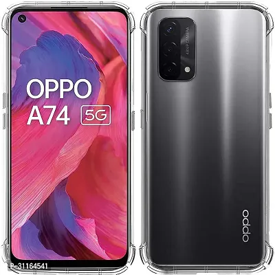 Classy Flexible Rubber Back Cover For Oppo A74 5G-thumb0