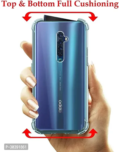 Coverblack Dual Protection Rubber Back Cover For Oppo Reno2Cph1907Transparent-thumb3