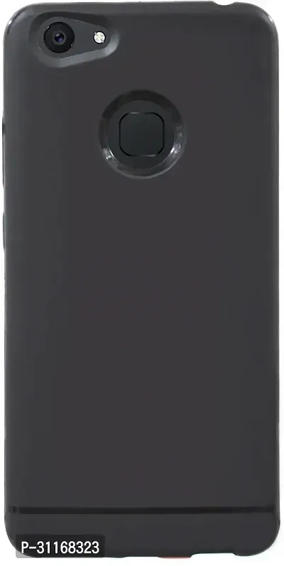 Classy Flexible Rubber Back Cover For Vivo V7 Plus ( 1716)Black-thumb0