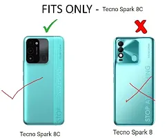 Classy Grip Case Rubber Back Cover For Tecno Kg5K ,Spark 8CBlack-thumb3