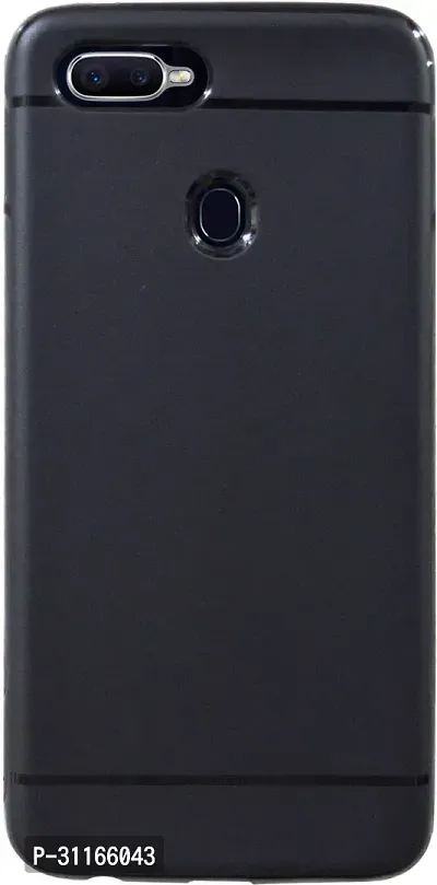 Classy Dual Protection Rubber Back Cover For Oppo Realme 2 Rmx1805Black-thumb0