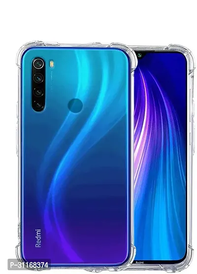 Classy Dual Protection Rubber Back Cover For Mi Redmi Note 8-thumb0