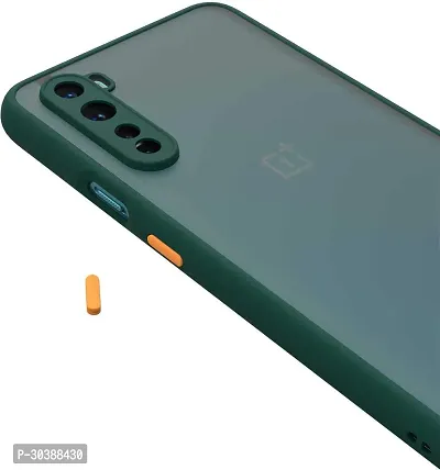 Coverblack Dual Protection Fiber Back Cover For Oneplus Nord 5G (2020)Dark Green-thumb4