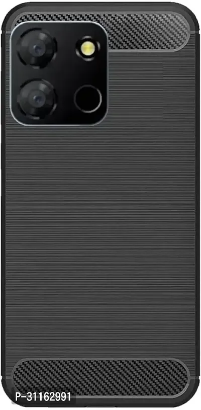 Coverblack Flexible Rubber Back Cover For Itel A60 , A60SBlack-thumb2