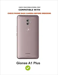 Classy Hybrid Tpu Artificial Leather,Silicon Flip Cover For Gionee A1PlusNavy Blue-thumb2