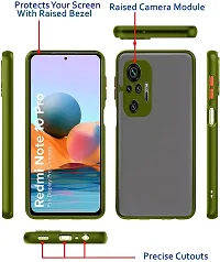 Classy Camera Bump Protector Polycarbonate Back Cover For Redmi Note 10 Pro MaxParrot Green-thumb2