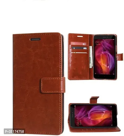 Classy Grip Case Artificial Leather,Plastic Flip Cover For Samsung Galaxy C9 ProBrown-thumb0