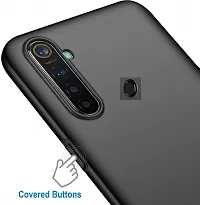 Coverblack Dual Protection Rubber Back Cover For Realme Rmx2030 , Realme 5IBlack-thumb4