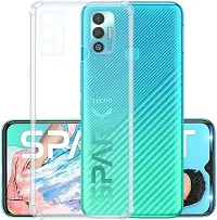 Classy Flexible Rubber Back Cover For Tecno Spark 7-thumb1