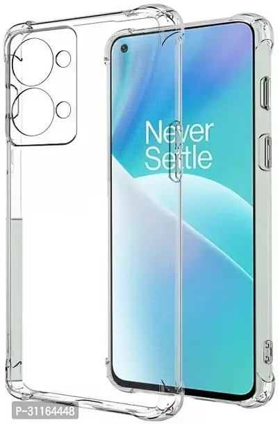 Coverblack Shock Proof Silicon Back Cover For Oneplus Nord 2T 5GTransparent-thumb2