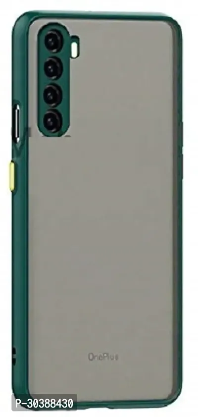 Coverblack Dual Protection Fiber Back Cover For Oneplus Nord 5G (2020)Dark Green-thumb5