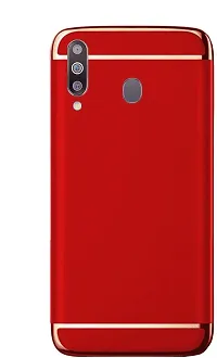 Coverblack Dual Protection Plastic Back Cover For Samsung Galaxy A60Red-thumb1