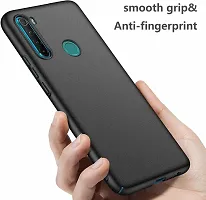 Coverblack Flexible Rubber Back Cover For Mi Redmi Note 8Black-thumb2