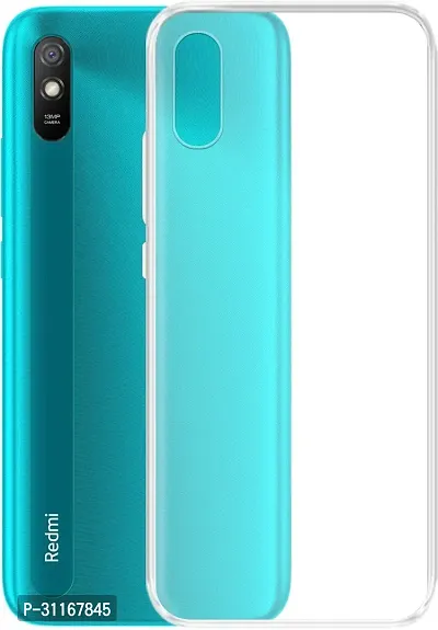 Classy Camera Bump Protector Rubber Back Cover For Redmi 9A-thumb0