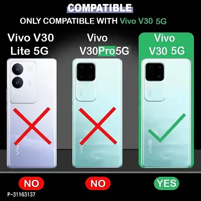 Coverblack Silicone Hybrid Matte Rubber Case Back Cover For Vivo V30 5GBlack-thumb3