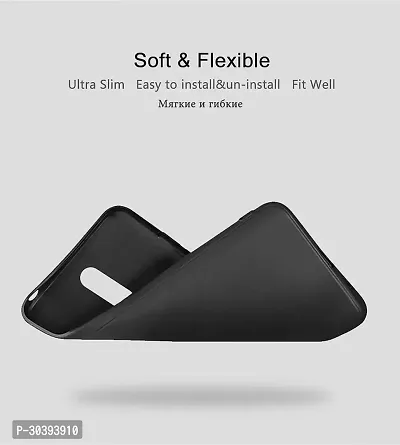 Coverblack Grip Case Rubber Back Cover For Vivo Y12Black-thumb3