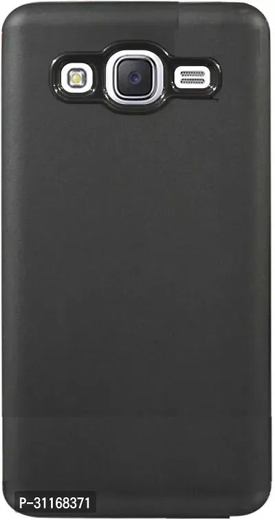 Classy Flexible Rubber Back Cover For Samsung Galaxy On5Black-thumb0