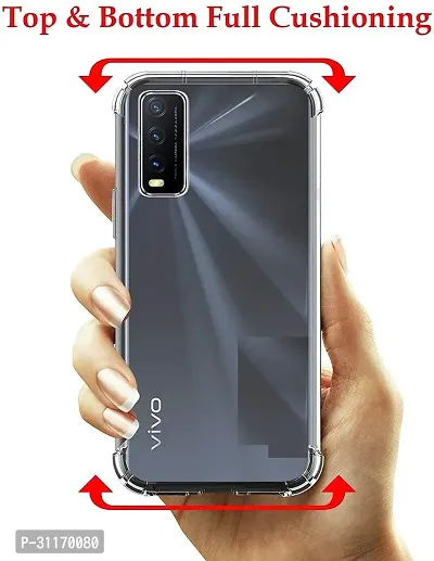 Classy Dual Protection Rubber Back Cover For Vivo Y12S-thumb4